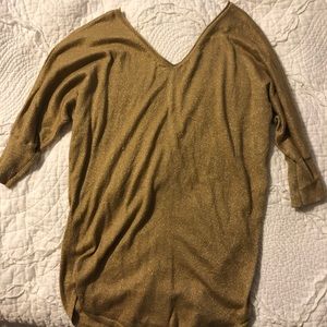 Metallic button back Express Sweater